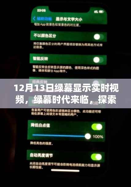 绿幕时代来临,探索最新高科技视频显示技术,体验未来实时视频生活