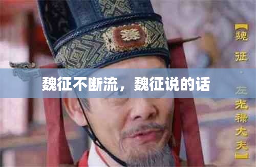 魏征不断流,魏征说的话