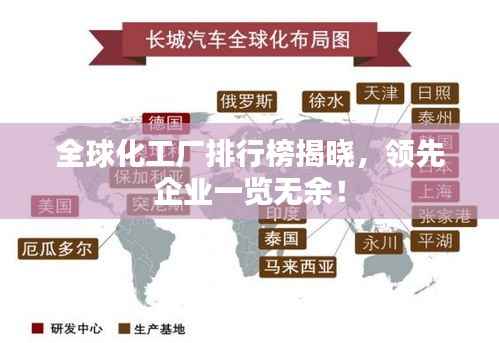 全球化工厂排行榜揭晓,领先企业一览无余!