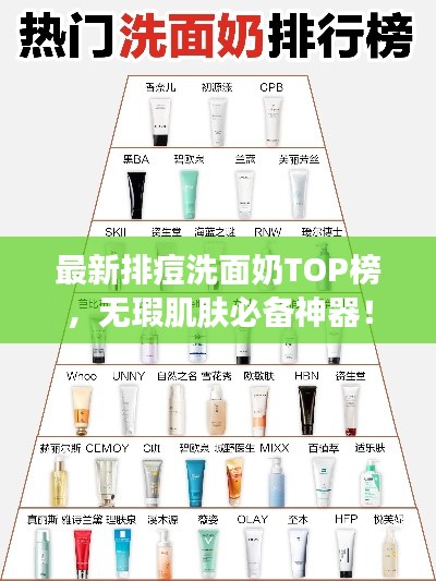 最新排痘洗面奶TOP榜，无瑕肌肤必备神器！